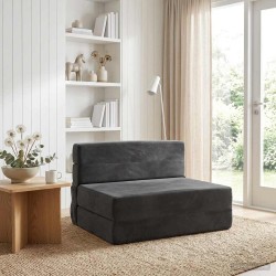 Canapé-lit pliable Gris foncé 70 x 72 x 60 cm Tissu 628570628570