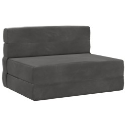 Canapé-lit pliable Gris foncé 70 x 72 x 60 cm Tissu 628570628570