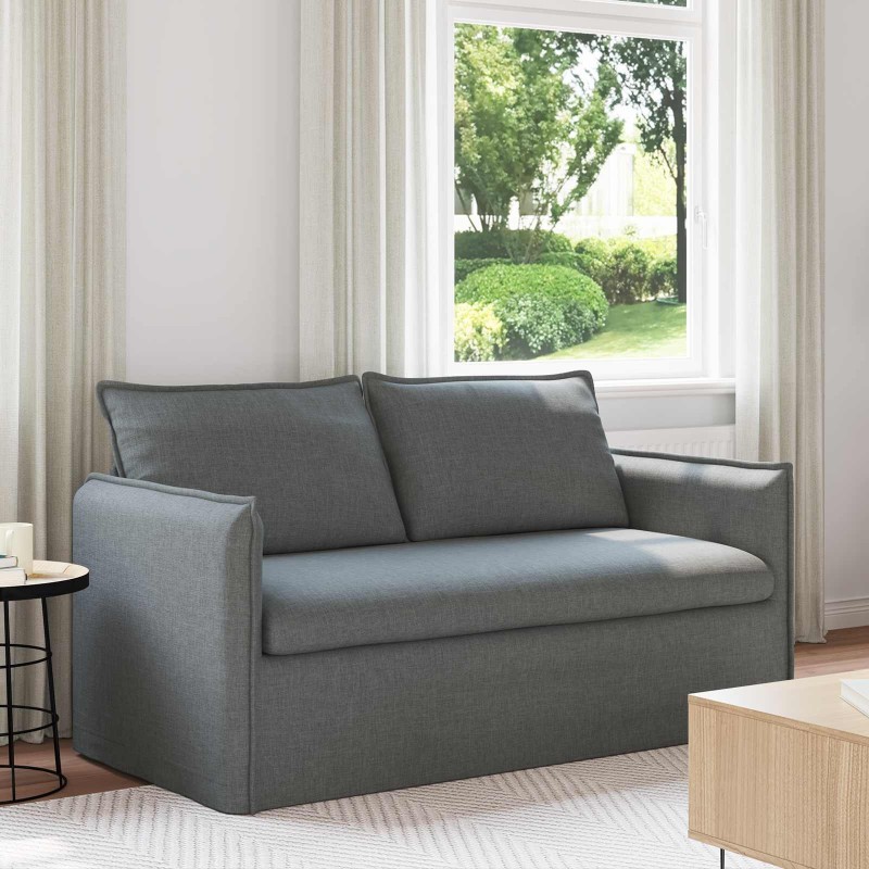 Canapé Gris foncé 156 x 82 x 85 cm tissu 628573628573