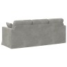 Canapé Gris clair 198 x 78 x 80 cm Velours 628574628574