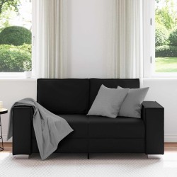 Canapé deux places Noir 160 cm Simili cuir 628575628575