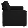 Canapé deux places Noir 160 cm Simili cuir 628575628575