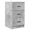 Cabinet de chevet Gris béton 38 x 38 x 66 cm Bois d'ingénierie 628588628588