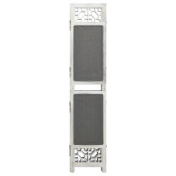 Cloison de séparation 6 panneaux Gris 210x165 cm Tissu 628593628593