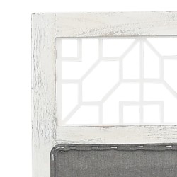 Cloison de séparation 6 panneaux Gris 210x165 cm Tissu 628593628593