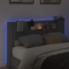 Cabinet de Tête de Lit avec LED Gris Sonoma Bois d'ingénierie 628595628595