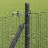 Clôture en fil soudé avec base en béton 10 x 1 m Gris Maille 628596628596