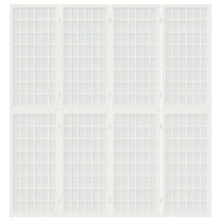 Cloison de séparation pliable 4 panneaux 160x170 cm Blanc 628598628598