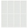 Cloison de séparation pliable 4 panneaux 160x170 cm Blanc 628598628598