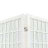 Cloison de séparation pliable 4 panneaux 160x170 cm Blanc 628598628598