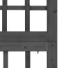 Cloison de séparation à 3 panneaux Bois de pin Noir 121x180 cm 628599628599