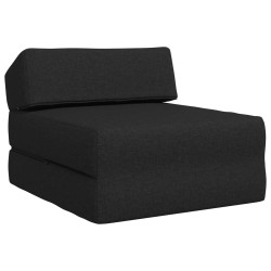 Canapé-lit pliable Noir 60 x 70 x 41 cm Tissu 628601628601