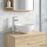 Lavabo de salle de bains Chrome 35,5 x 35,5 x 14,5 cm métal 628612628612
