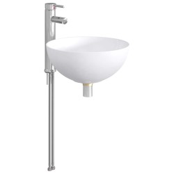 Lavabo de salle de bains Chrome 35,5 x 35,5 x 14,5 cm métal 628612628612