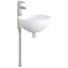 Lavabo de salle de bains Chrome 35,5 x 35,5 x 14,5 cm métal 628612628612