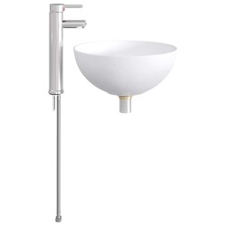 Lavabo de salle de bains Chrome 35,5 x 35,5 x 14,5 cm métal 628612628612