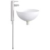Lavabo de salle de bains Chrome 35,5 x 35,5 x 14,5 cm métal 628612628612