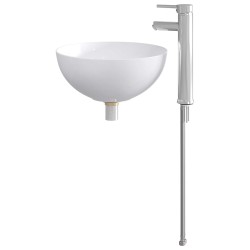 Lavabo de salle de bains Chrome 35,5 x 35,5 x 14,5 cm métal 628612628612