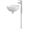 Lavabo de salle de bains Chrome 35,5 x 35,5 x 14,5 cm métal 628612628612