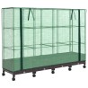 Jardinière de jardin avec couverture de serre et roues 4 pc PP 628613628613