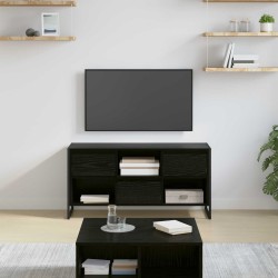Meuble TV Chêne noir 100 x 36 x 49,5 cm Bois d'ingénierie 628614628614