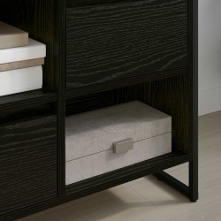 Meuble TV Chêne noir 100 x 36 x 49,5 cm Bois d'ingénierie 628614628614