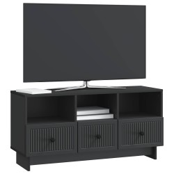 Meuble TV avec tiroir Noir 102 x 34,5 x 50 cm Bois d'ingénierie 628615628615