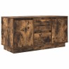 Meuble TV avec lumières LED chêne fumé 100x41x50 cm 628616628616