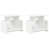 Meuble TV 2 pcs Blanc 50 x 35 x 45 cm Bois d'ingénierie 628617628617