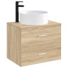 Lavabo de salle de bains Noir Mat 40,5 x 40,5 x 15,5 cm métal 628618628618