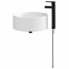 Lavabo de salle de bains Noir Mat 40,5 x 40,5 x 15,5 cm métal 628618628618