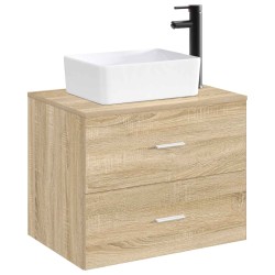 Lavabo de salle de bains Noir Mat 40,5 x 30,5 x 13 cm métal 628619628619