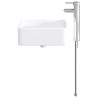 Lavabo de salle de bains Chrome 36,5 x 36,5 x 13 cm métal 628621628621