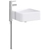 Lavabo de salle de bains Chrome 36,5 x 36,5 x 13 cm métal 628621628621