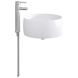 Lavabo de salle de bains Chrome 38,5 x 38,5 x 16 cm métal 628623628623