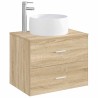 Lavabo de salle de bains Chrome 38,5 x 38,5 x 16 cm métal 628623628623