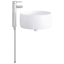 Lavabo de salle de bains Chrome 38,5 x 38,5 x 16 cm métal 628623628623