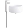 Lavabo de salle de bains Chrome 38,5 x 38,5 x 16 cm métal 628623628623