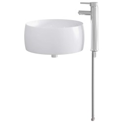 Lavabo de salle de bains Chrome 38,5 x 38,5 x 16 cm métal 628623628623