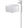 Lavabo de salle de bains Chrome 38,5 x 38,5 x 16 cm métal 628623628623