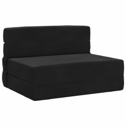 Canapé-lit pliable Noir 70 x 80 x 60 cm Tissu 628624628624