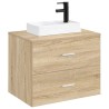 Lavabo de salle de bains Noir Mat 40,5 x 22,5 x 11,5 cm métal 628625628625