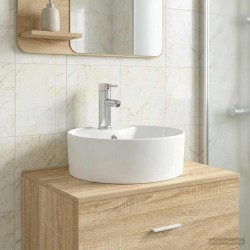 Lavabo de salle de bains Chrome 40,5 x 40,5 x 15 cm métal 628626628626