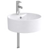 Lavabo de salle de bains Chrome 40,5 x 40,5 x 15 cm métal 628626628626