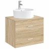 Lavabo de salle de bains Chrome 40,5 x 40,5 x 15 cm métal 628626628626
