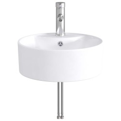 Lavabo de salle de bains Chrome 40,5 x 40,5 x 15 cm métal 628626628626