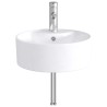 Lavabo de salle de bains Chrome 40,5 x 40,5 x 15 cm métal 628626628626