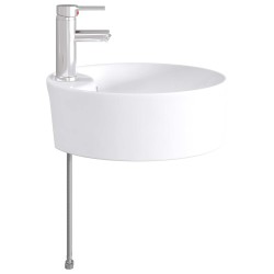 Lavabo de salle de bains Chrome 40,5 x 40,5 x 15 cm métal 628626628626