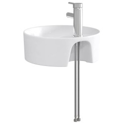 Lavabo de salle de bains Chrome 40,5 x 40,5 x 15 cm métal 628626628626