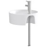 Lavabo de salle de bains Chrome 40,5 x 40,5 x 15 cm métal 628626628626